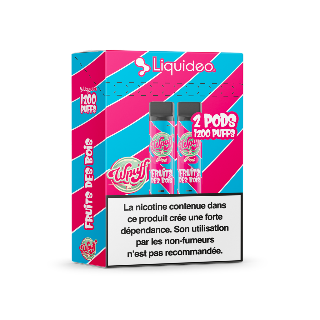 Wpuff 1800 - 2 pods Fruit des bois x5