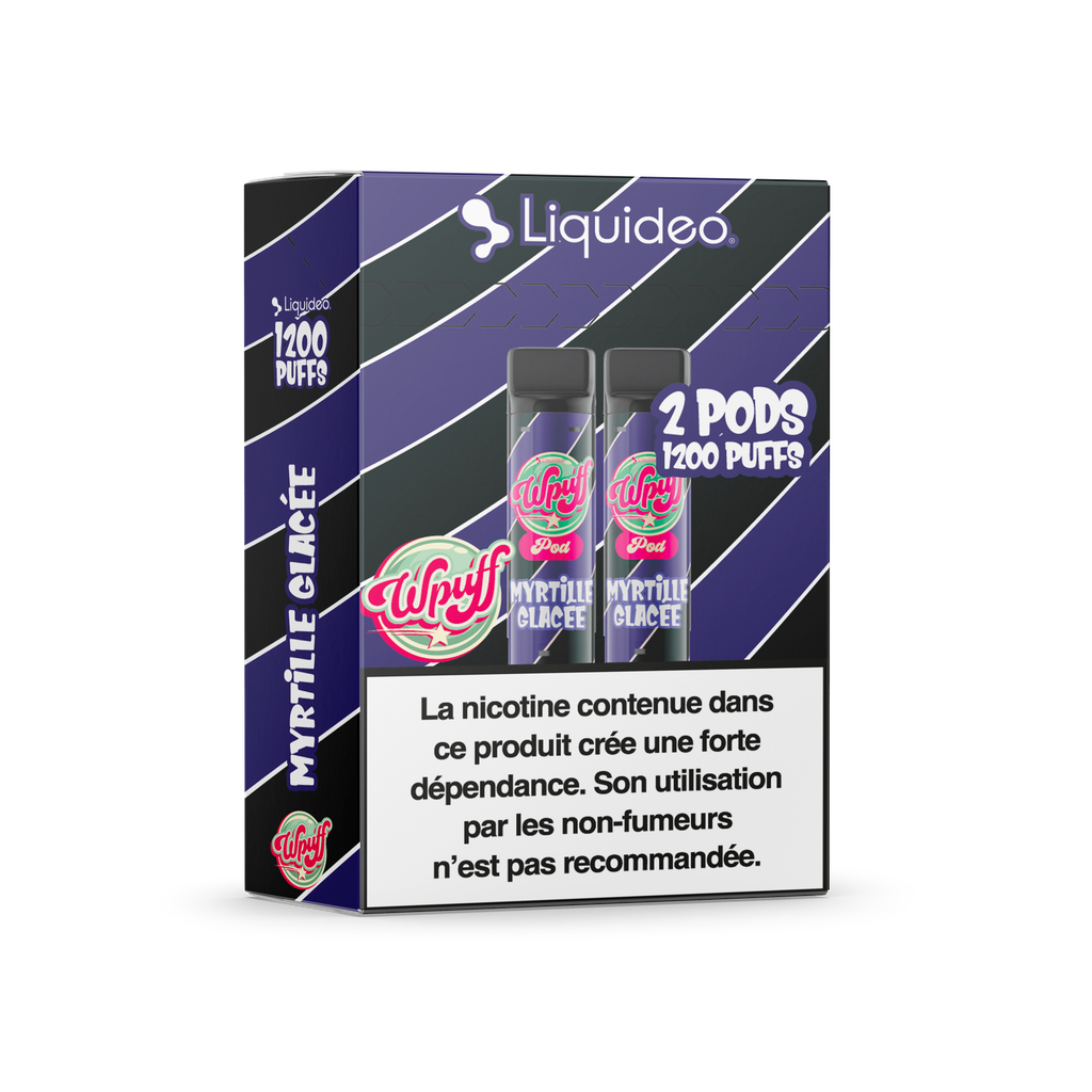 Wpuff 1800 - 2 pods Myrtille Glacée x5