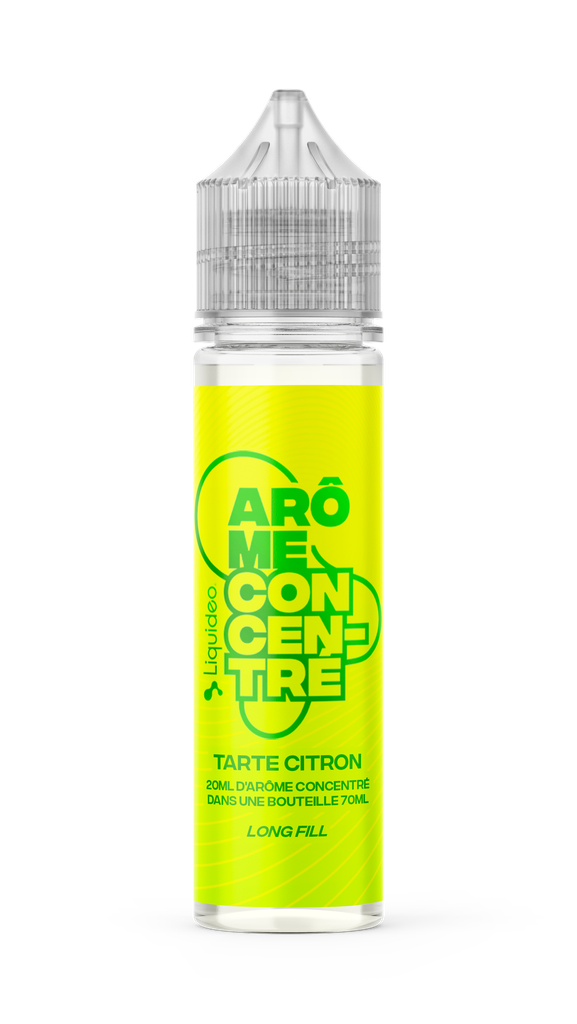AROMES CONCENTRES LONGFILL - Tarte Citron - 20ml / Bouteille 70ml x4
