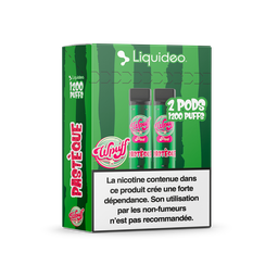 Wpuff 1800 - 2 pods Pastèque x5