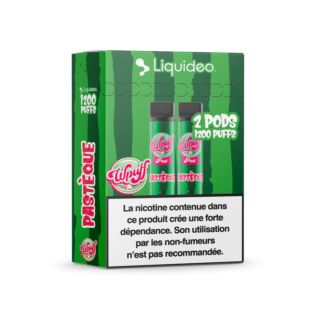 Wpuff 1800 - 2 pods Pastèque x5