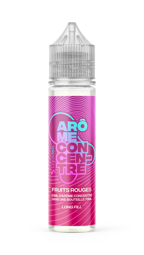 AROMES CONCENTRES LONGFILL - Fruits Rouges - 20ml / Bouteille 70ml x4