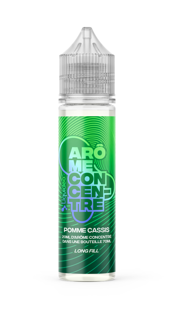 AROMES CONCENTRES LONGFILL - Pomme Cassis - 20ml / Bouteille 70ml x4
