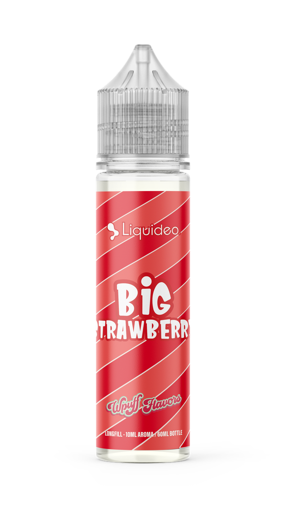 Export LONG FILL - Big Strawberry 10ml / Bouteille 60ml (0mg) x4