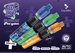 Wpuff Pod Fusion - Chevalet comptoir Carte des saveurs