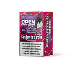 Fusion Open Pod System - Fruits des Bois - 1 pod remplissable + 2 fioles 10ml 2% x5